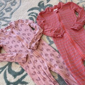 Pink and Coral Kids Pajama Set